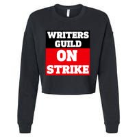 I Stand With Writers Guild On Strike Wga Strike Cropped Pullover Crew