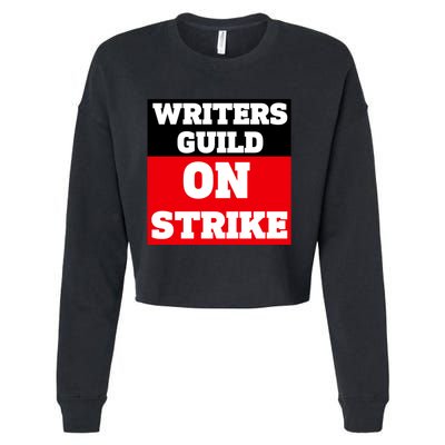 I Stand With Writers Guild On Strike Wga Strike Cropped Pullover Crew