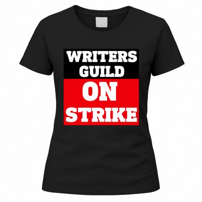 I Stand With Writers Guild On Strike Wga Strike Women's T-Shirt