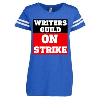 I Stand With Writers Guild On Strike Wga Strike Enza Ladies Jersey Football T-Shirt