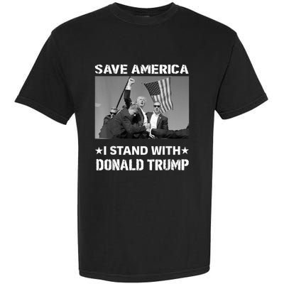 I Stand With Donald Trump I Protect Trump Save America Garment-Dyed Heavyweight T-Shirt