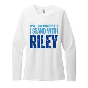 I Stand With Riley Gaines Protect Womens Sports Womens CVC Long Sleeve Shirt