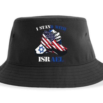 I Stand With Israel Support Israel Love Israeli Brotherhood Sustainable Bucket Hat