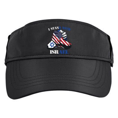 I Stand With Israel Support Israel Love Israeli Brotherhood Adult Drive Performance Visor