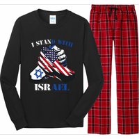 I Stand With Israel Support Israel Love Israeli Brotherhood Long Sleeve Pajama Set