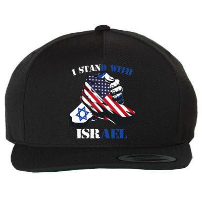 I Stand With Israel Support Israel Love Israeli Brotherhood Wool Snapback Cap