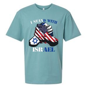 I Stand With Israel Support Israel Love Israeli Brotherhood Sueded Cloud Jersey T-Shirt