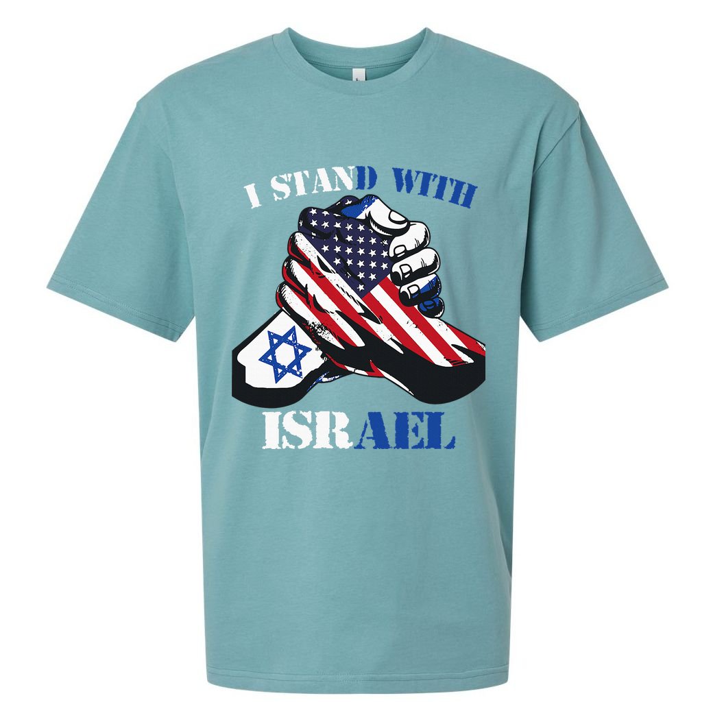 I Stand With Israel Support Israel Love Israeli Brotherhood Sueded Cloud Jersey T-Shirt