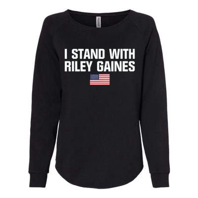 I Stand With Riley Gaines US Swimmer Save Womens Sports American Flag Womens California Wash Sweatshirt