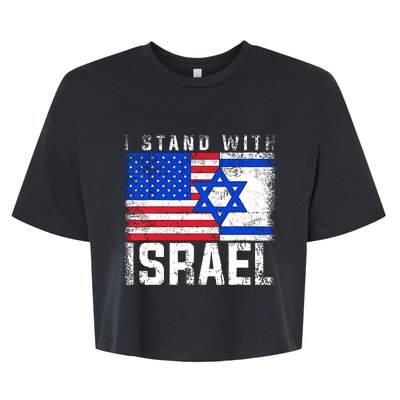 I Stand With Israel Bella+Canvas Jersey Crop Tee