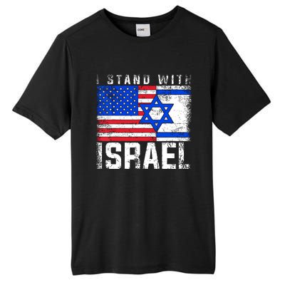 I Stand With Israel Tall Fusion ChromaSoft Performance T-Shirt