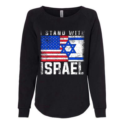 I Stand With Israel Womens California Wash Sweatshirt