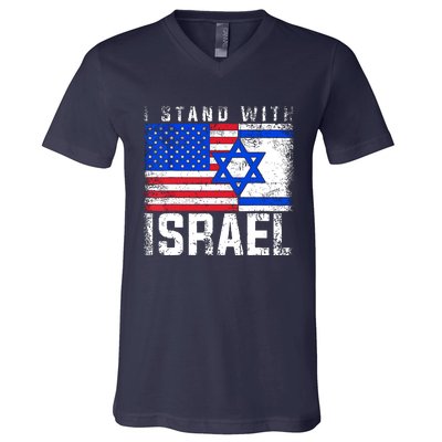 I Stand With Israel V-Neck T-Shirt