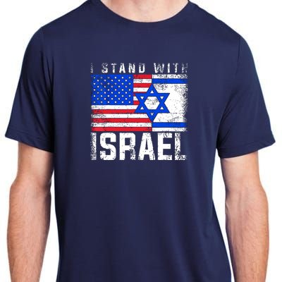 I Stand With Israel Adult ChromaSoft Performance T-Shirt