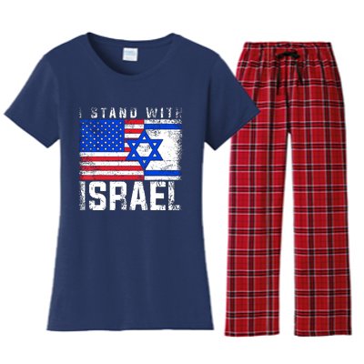 I Stand With Israel Women's Flannel Pajama Set