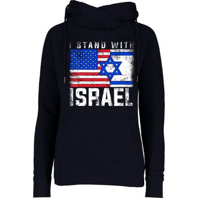 I Stand With Israel Womens Funnel Neck Pullover Hood