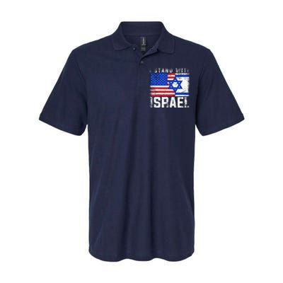 I Stand With Israel Softstyle Adult Sport Polo