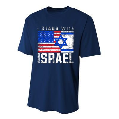 I Stand With Israel Performance Sprint T-Shirt