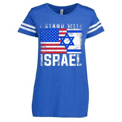 I Stand With Israel Enza Ladies Jersey Football T-Shirt