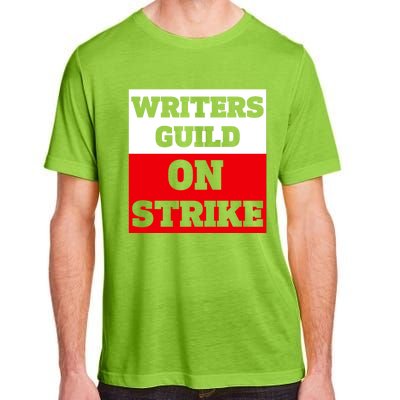 I Stand With Writers Guild On Strike Wga Strike Adult ChromaSoft Performance T-Shirt