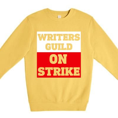 I Stand With Writers Guild On Strike Wga Strike Premium Crewneck Sweatshirt