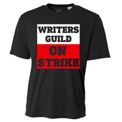 I Stand With Writers Guild On Strike Wga Strike Cooling Performance Crew T-Shirt