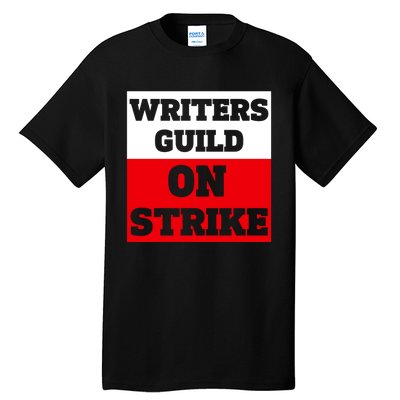 I Stand With Writers Guild On Strike Wga Strike Tall T-Shirt