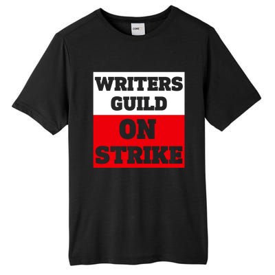 I Stand With Writers Guild On Strike Wga Strike Tall Fusion ChromaSoft Performance T-Shirt