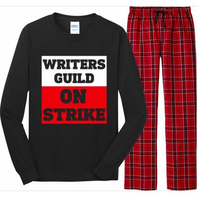 I Stand With Writers Guild On Strike Wga Strike Long Sleeve Pajama Set