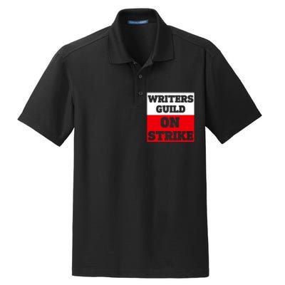 I Stand With Writers Guild On Strike Wga Strike Dry Zone Grid Polo