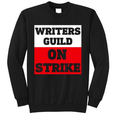 I Stand With Writers Guild On Strike Wga Strike Tall Sweatshirt