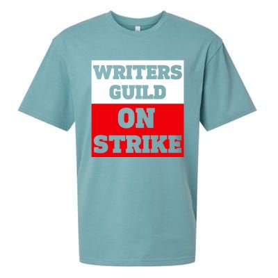 I Stand With Writers Guild On Strike Wga Strike Sueded Cloud Jersey T-Shirt