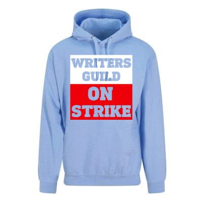 I Stand With Writers Guild On Strike Wga Strike Unisex Surf Hoodie