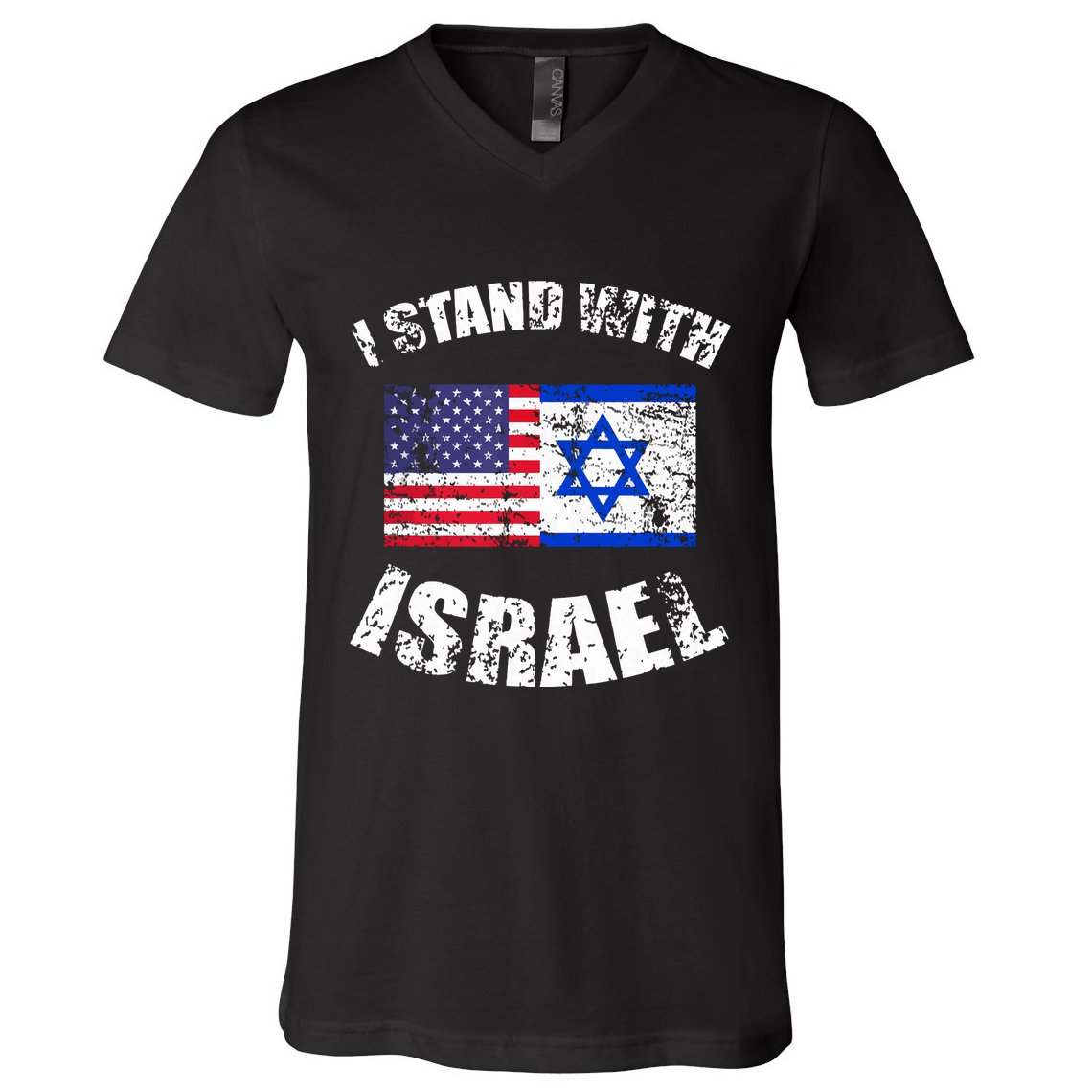 I Stand With Israel V-Neck T-Shirt