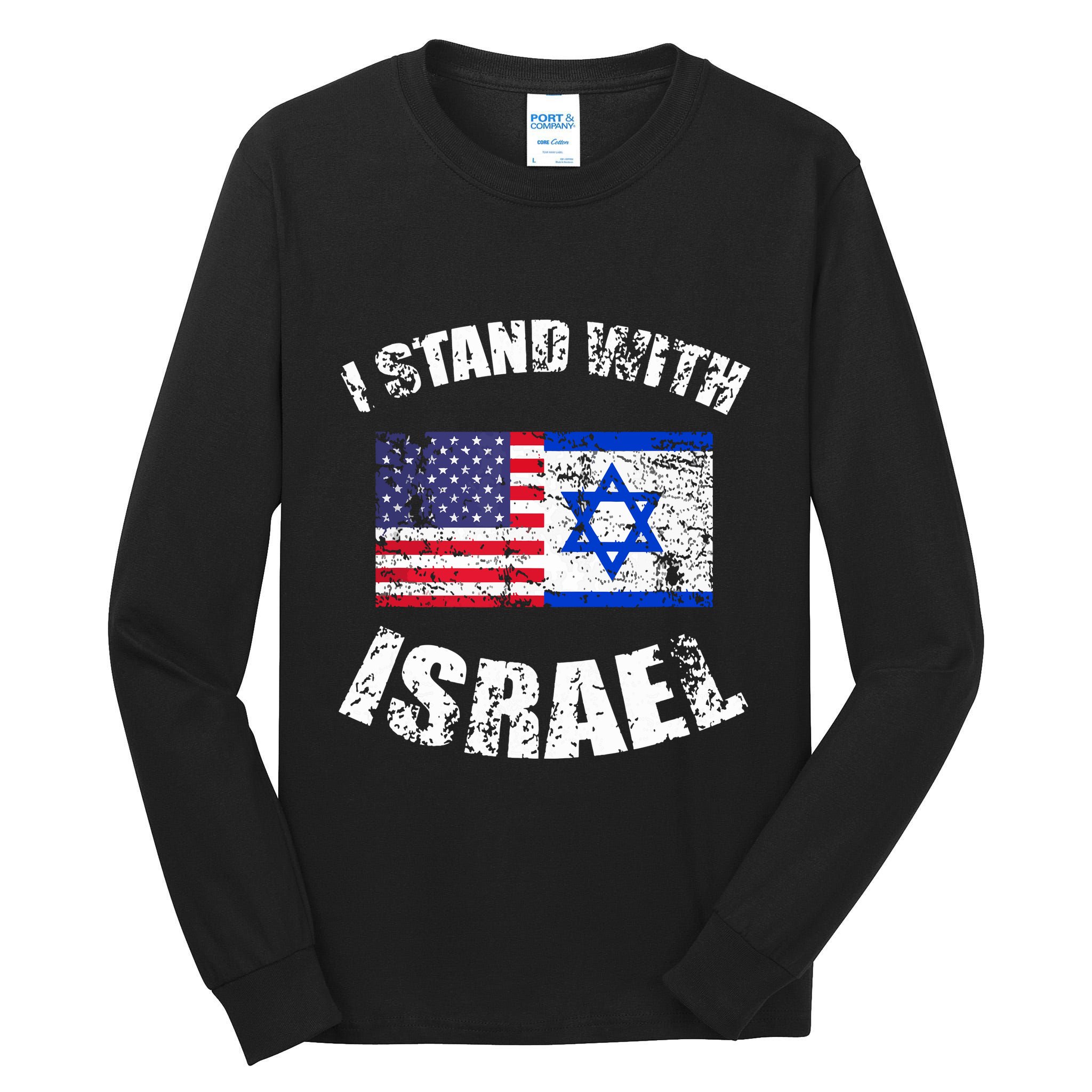 I Stand With Israel Tall Long Sleeve T-Shirt