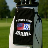 I Stand With Israel Golf Towel