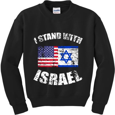 I Stand With Israel Kids Sweatshirt
