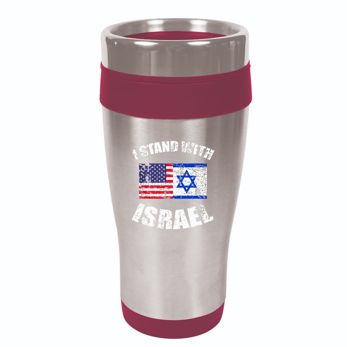 I Stand With Israel 16oz Travel Tumbler