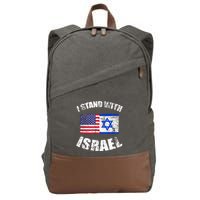 I Stand With Israel Cotton Canvas Backpack