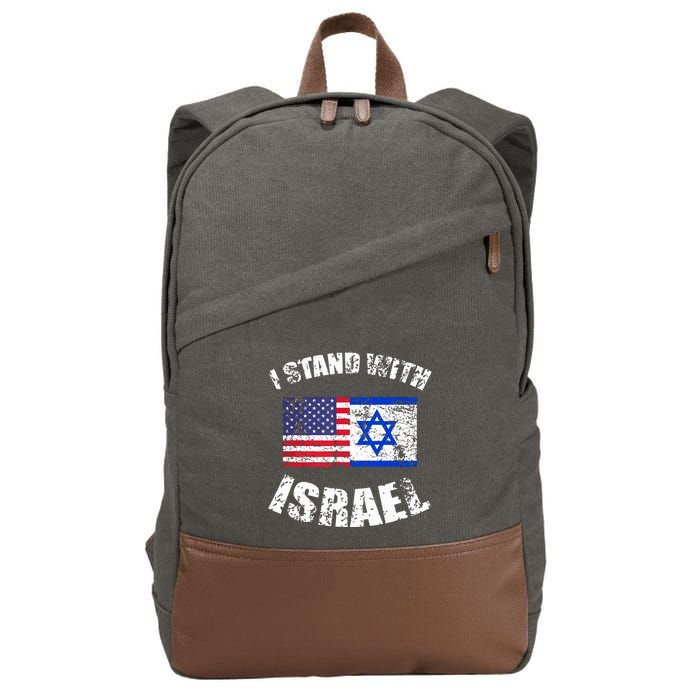 I Stand With Israel Cotton Canvas Backpack