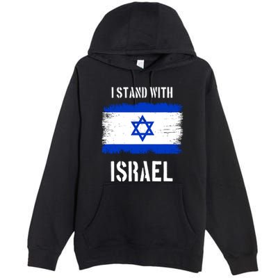 I Stand With Israel Israel Palestine Conflict Support Israel Premium Pullover Hoodie