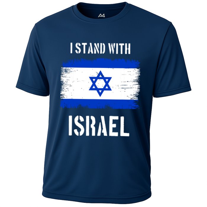I Stand With Israel Israel Palestine Conflict Support Israel Cooling Performance Crew T-Shirt