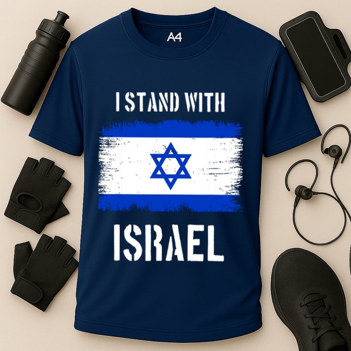 I Stand With Israel Israel Palestine Conflict Support Israel Cooling Performance Crew T-Shirt