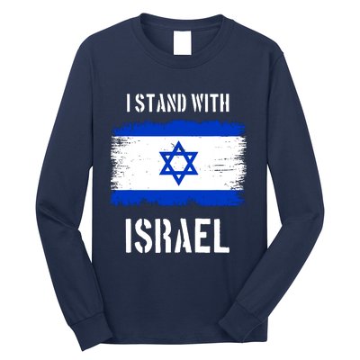 I Stand With Israel Israel Palestine Conflict Support Israel Long Sleeve Shirt