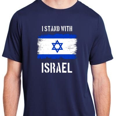 I Stand With Israel Israel Palestine Conflict Support Israel Adult ChromaSoft Performance T-Shirt