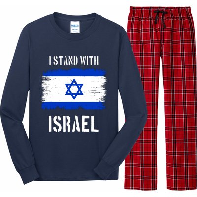 I Stand With Israel Israel Palestine Conflict Support Israel Long Sleeve Pajama Set