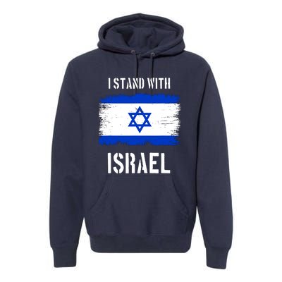 I Stand With Israel Israel Palestine Conflict Support Israel Premium Hoodie