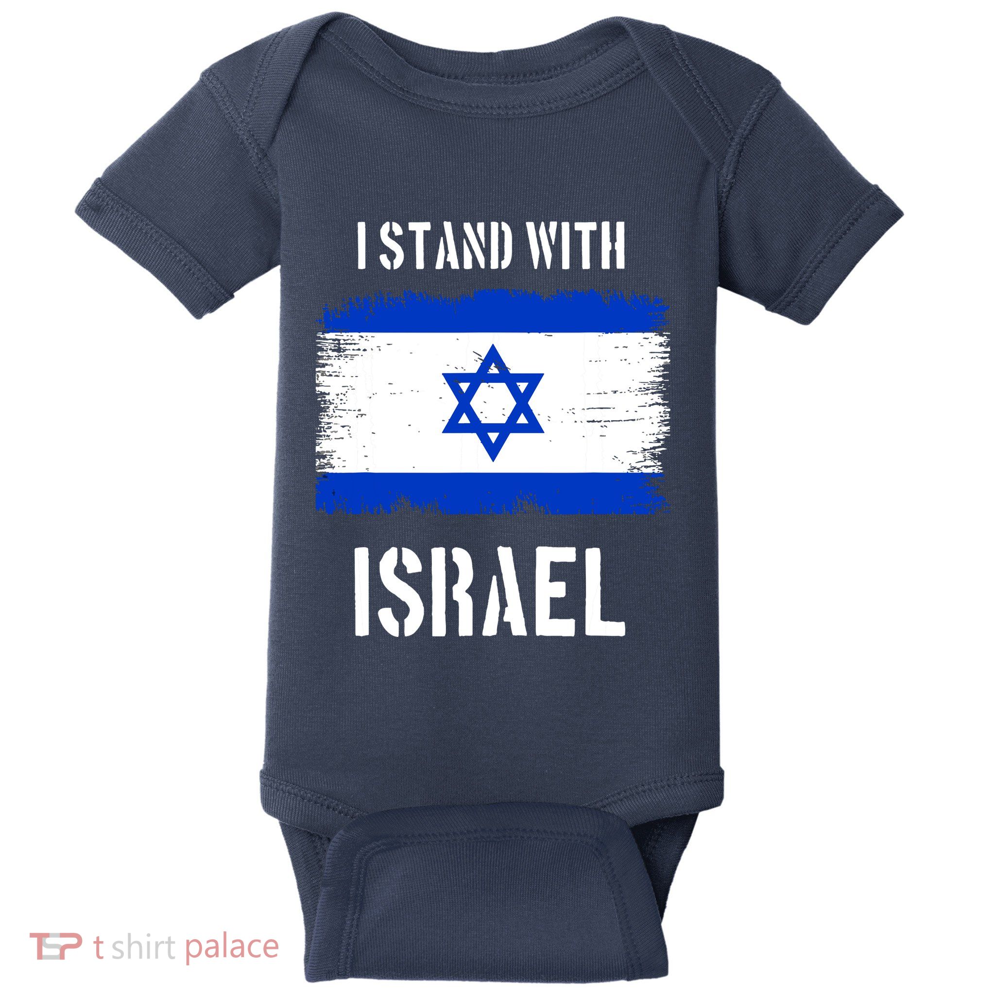 I Stand With Israel Israel Palestine Conflict Support Israel Baby Bodysuit