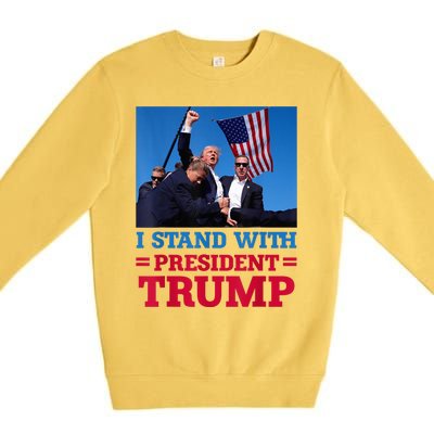 I Stand With President Trump After The Shooting At His Rally Pa Premium Crewneck Sweatshirt