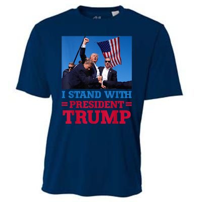 I Stand With President Trump After The Shooting At His Rally Pa Cooling Performance Crew T-Shirt